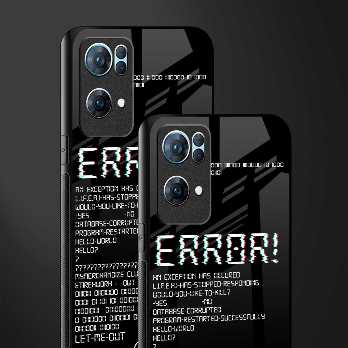 error glass case for oppo reno7 pro 5g image-2