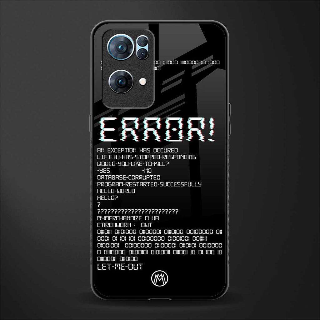 error glass case for oppo reno7 pro 5g image