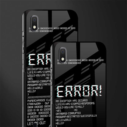 error glass case for samsung galaxy a10 image-2