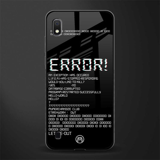 error glass case for samsung galaxy a10 image