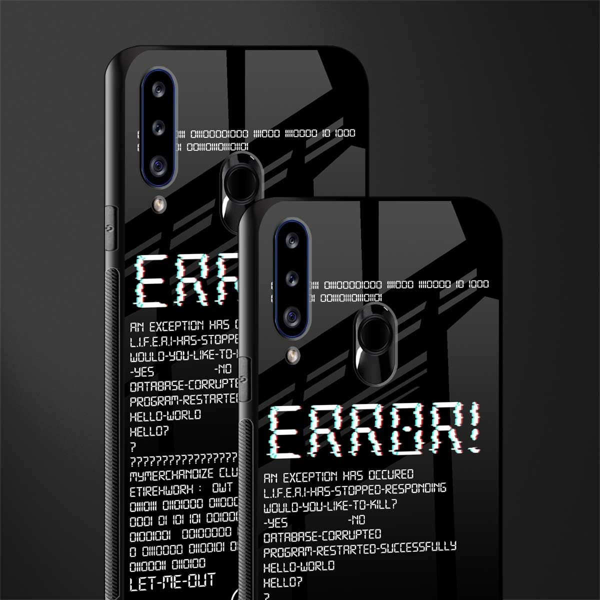 error glass case for samsung galaxy a20s image-2