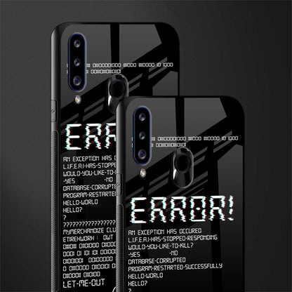 error glass case for samsung galaxy a20s image-2