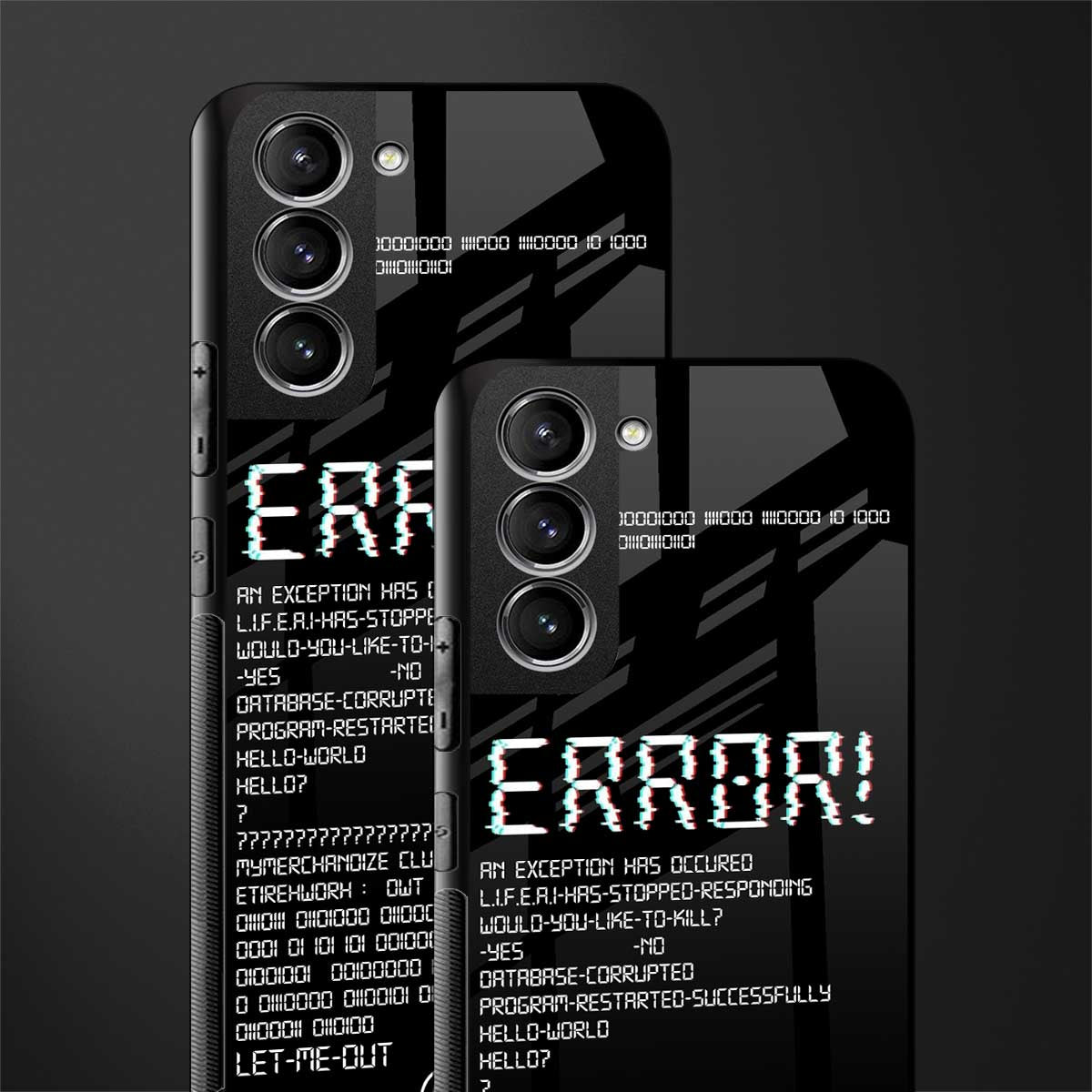 error glass case for samsung galaxy s21 fe 5g image-2