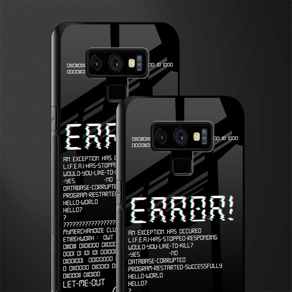 error glass case for samsung galaxy note 9 image-2