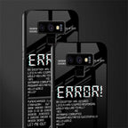 error glass case for samsung galaxy note 9 image-2