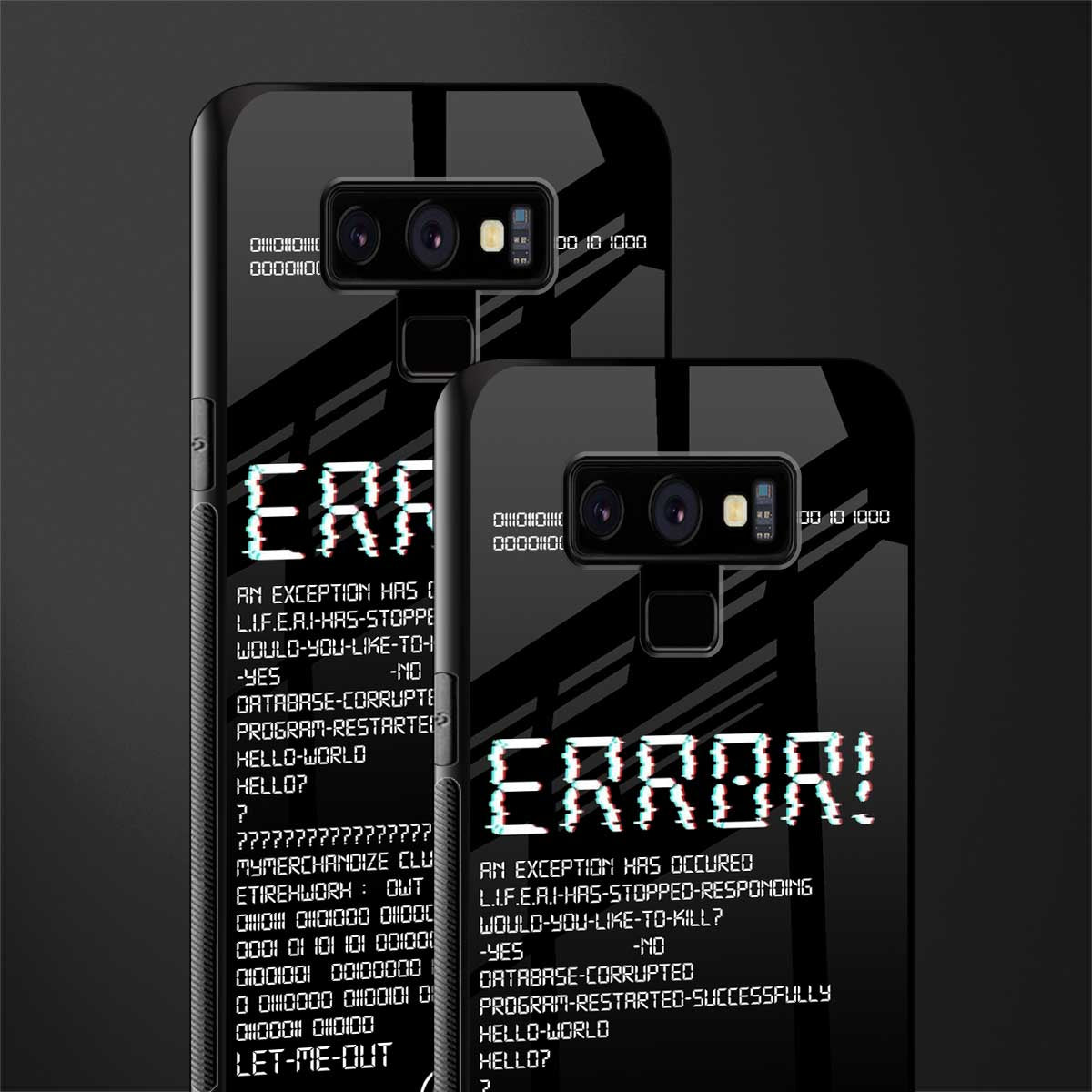 error glass case for samsung galaxy note 9 image-2