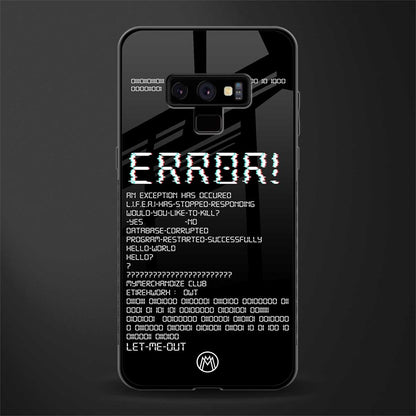 error glass case for samsung galaxy note 9 image