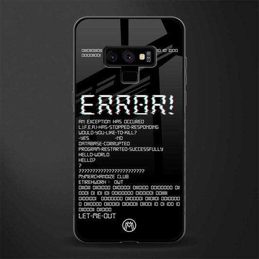 error glass case for samsung galaxy note 9 image