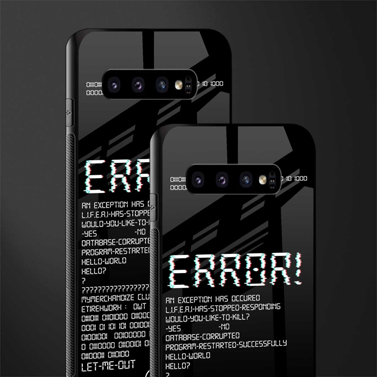 error glass case for samsung galaxy s10 plus image-2
