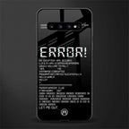 error glass case for samsung galaxy s10 plus image