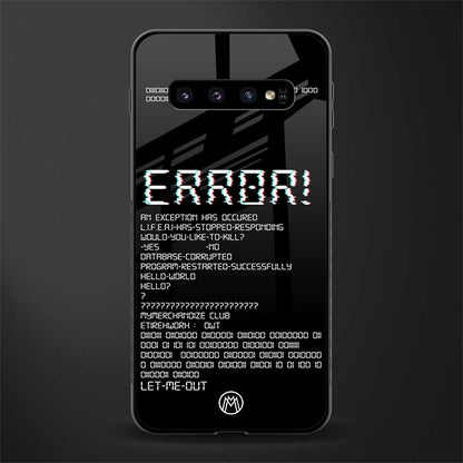 error glass case for samsung galaxy s10 plus image