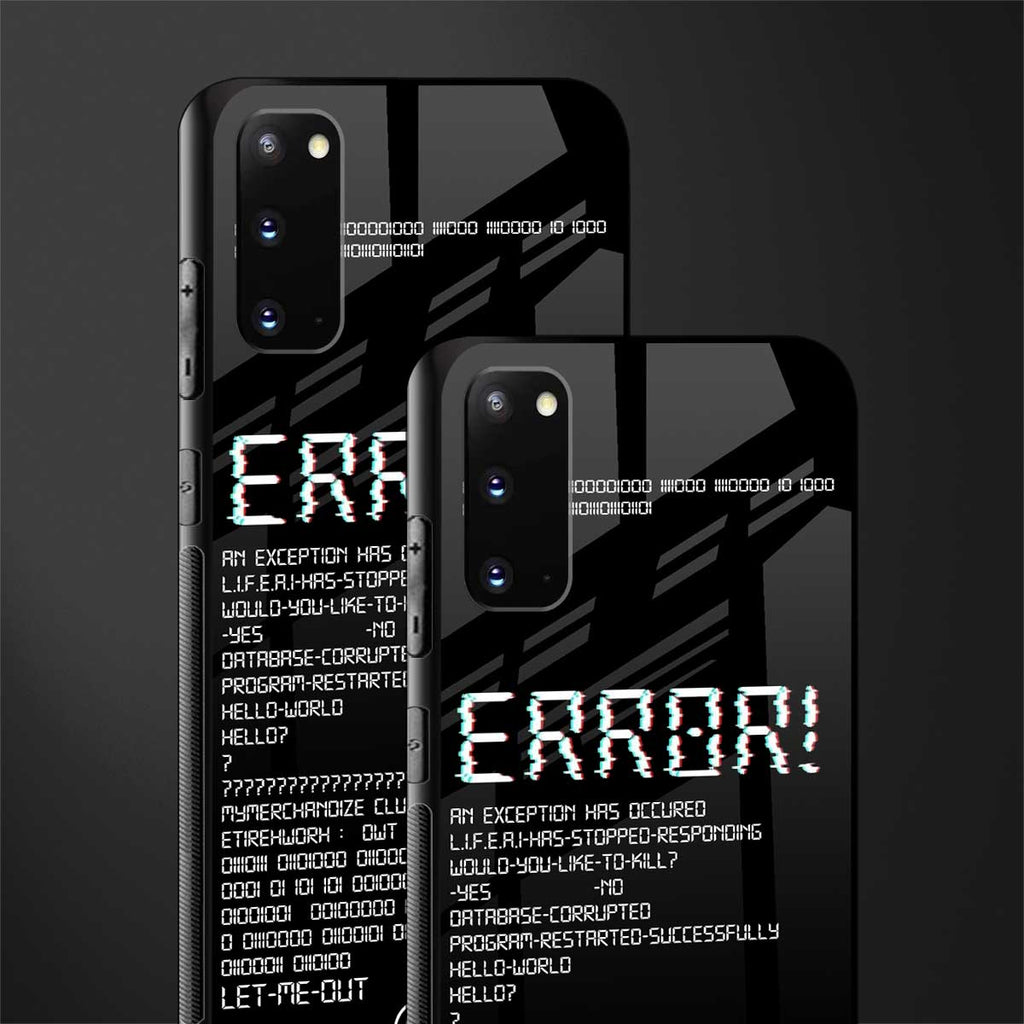 error glass case for samsung galaxy s20 image-2