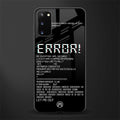 error glass case for samsung galaxy s20 image