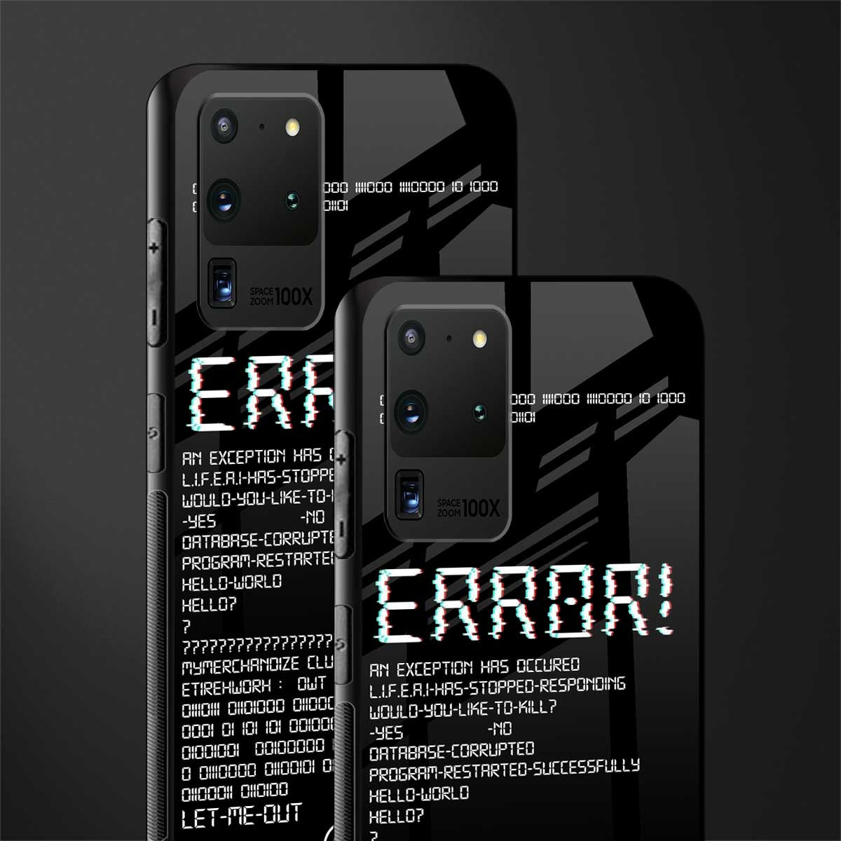 error glass case for samsung galaxy s20 ultra image-2