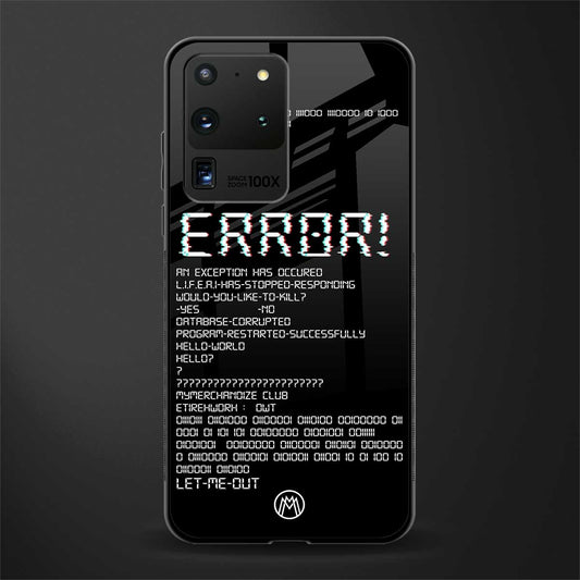 error glass case for samsung galaxy s20 ultra image