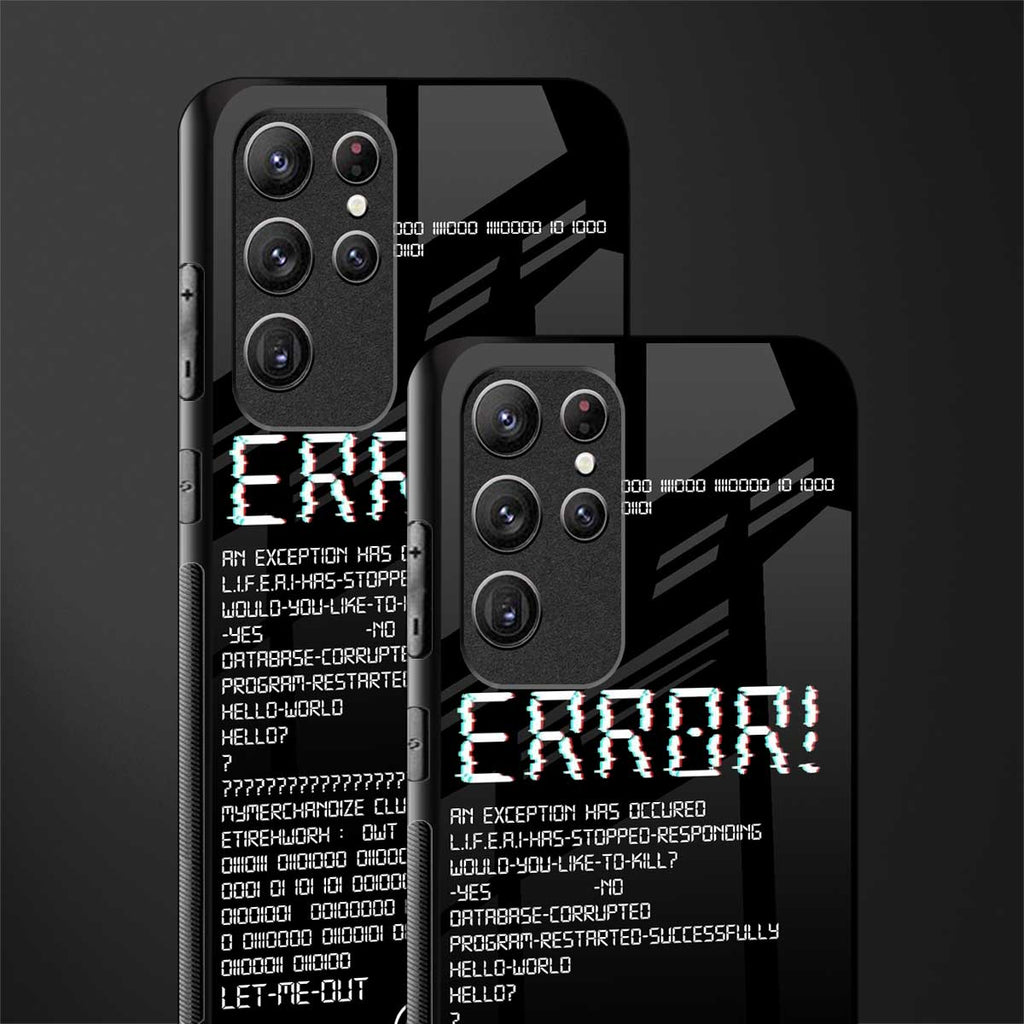 error glass case for samsung galaxy s21 ultra image-2