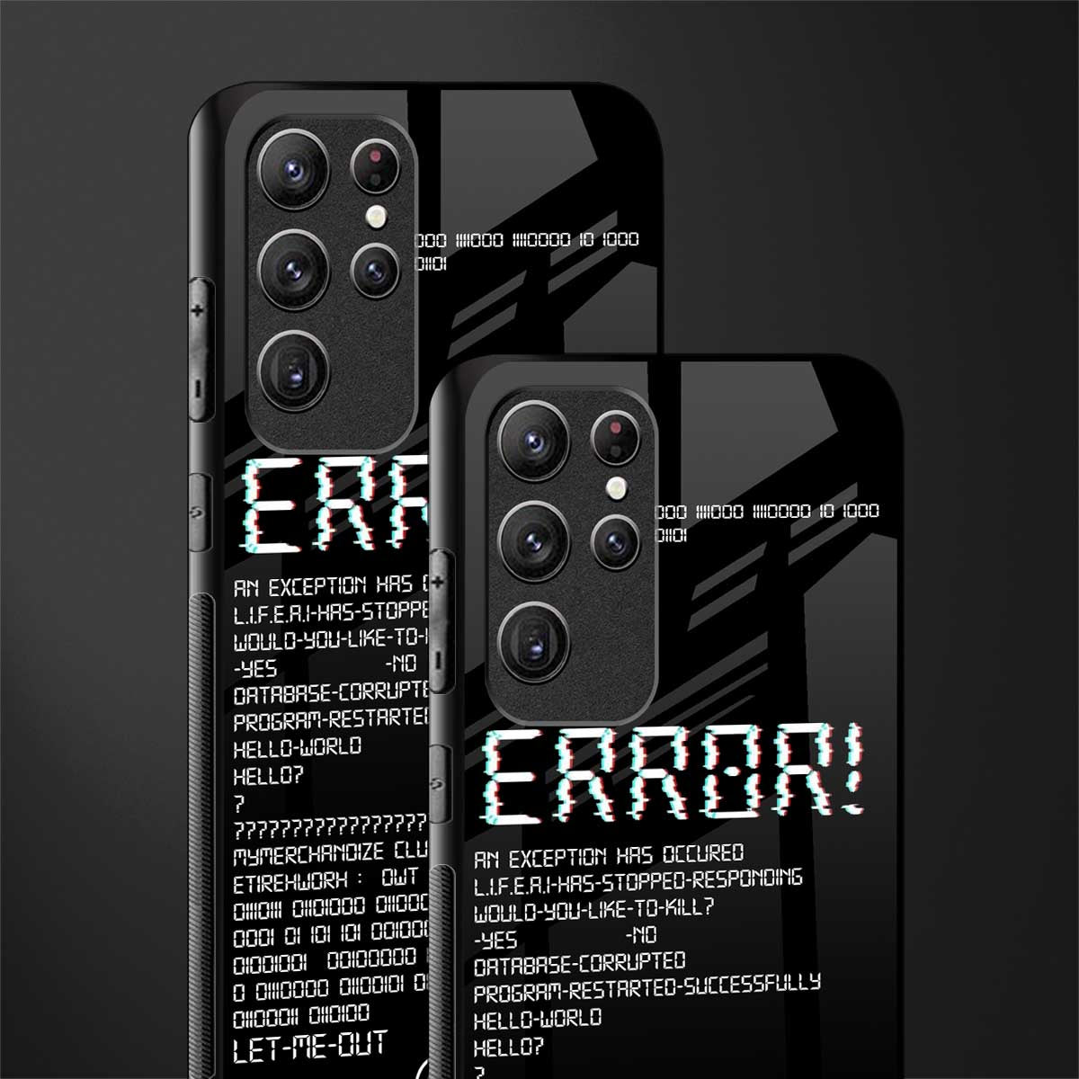 error glass case for samsung galaxy s21 ultra image-2