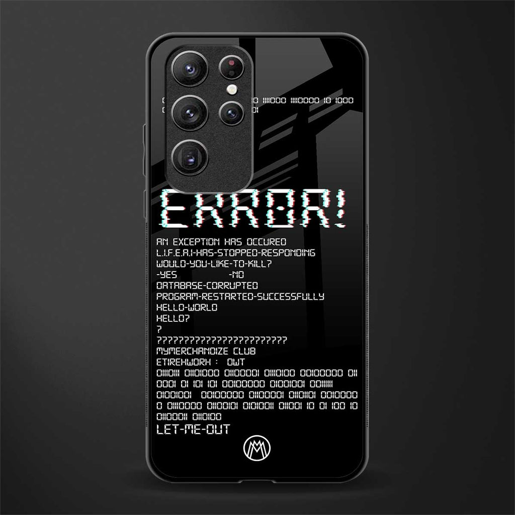 error glass case for samsung galaxy s22 ultra 5g image