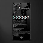 error glass case for samsung galaxy s22 ultra 5g image