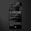 error glass case for samsung galaxy s21 ultra image