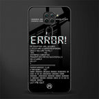 error glass case for redmi note 9 image