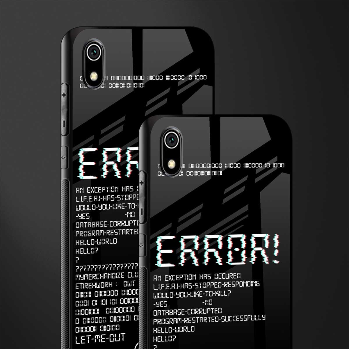 error glass case for redmi 7a image-2