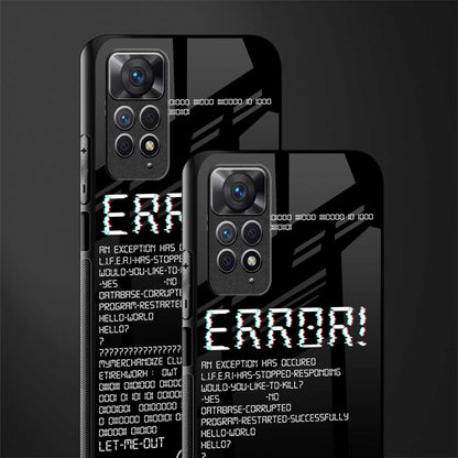 error glass case for redmi note 11 image-2
