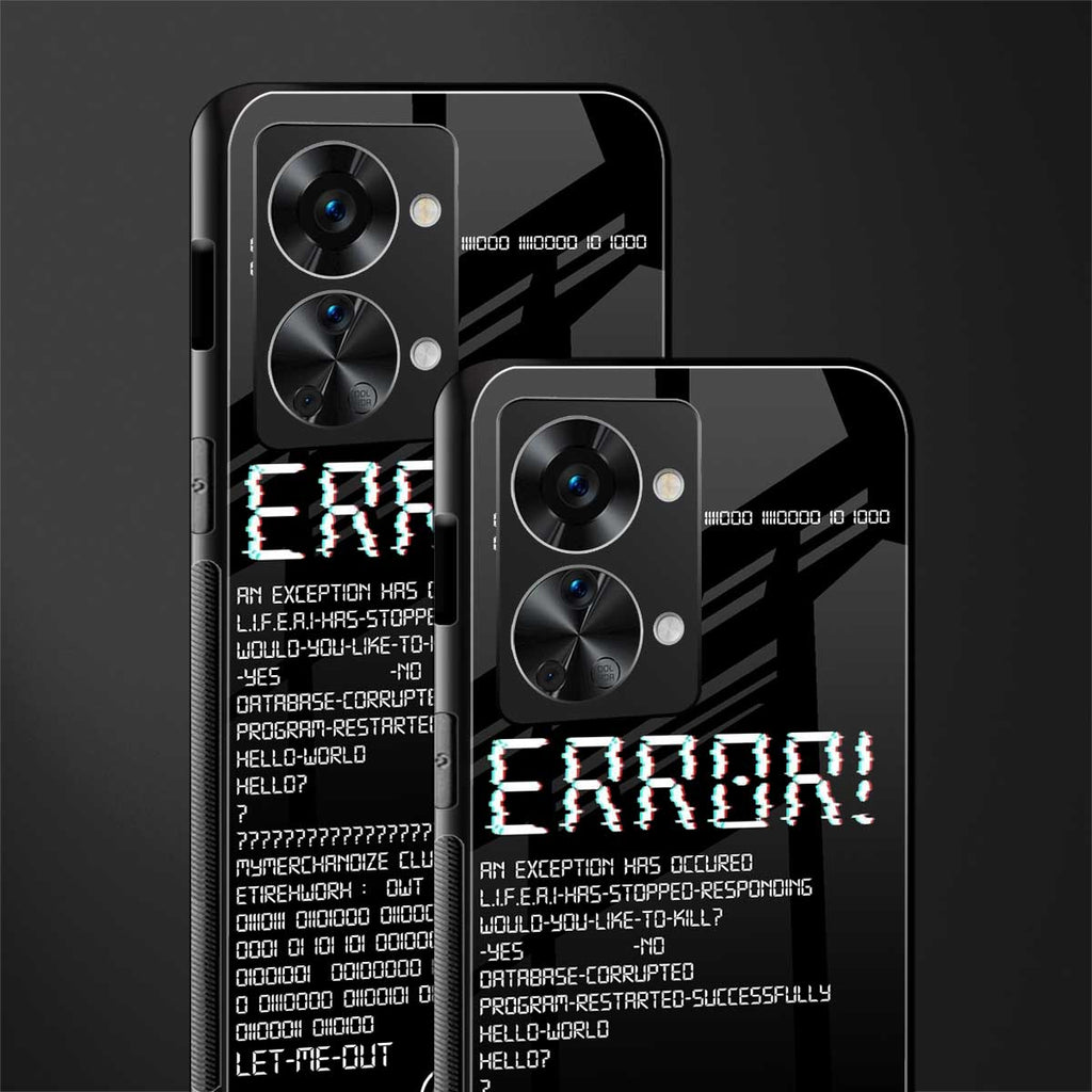 error glass case for phone case | glass case for oneplus nord 2t 5g