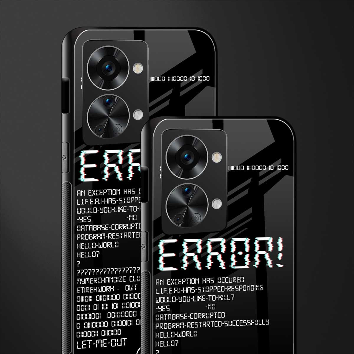 error glass case for phone case | glass case for oneplus nord 2t 5g