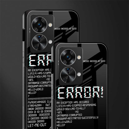 error glass case for phone case | glass case for oneplus nord 2t 5g