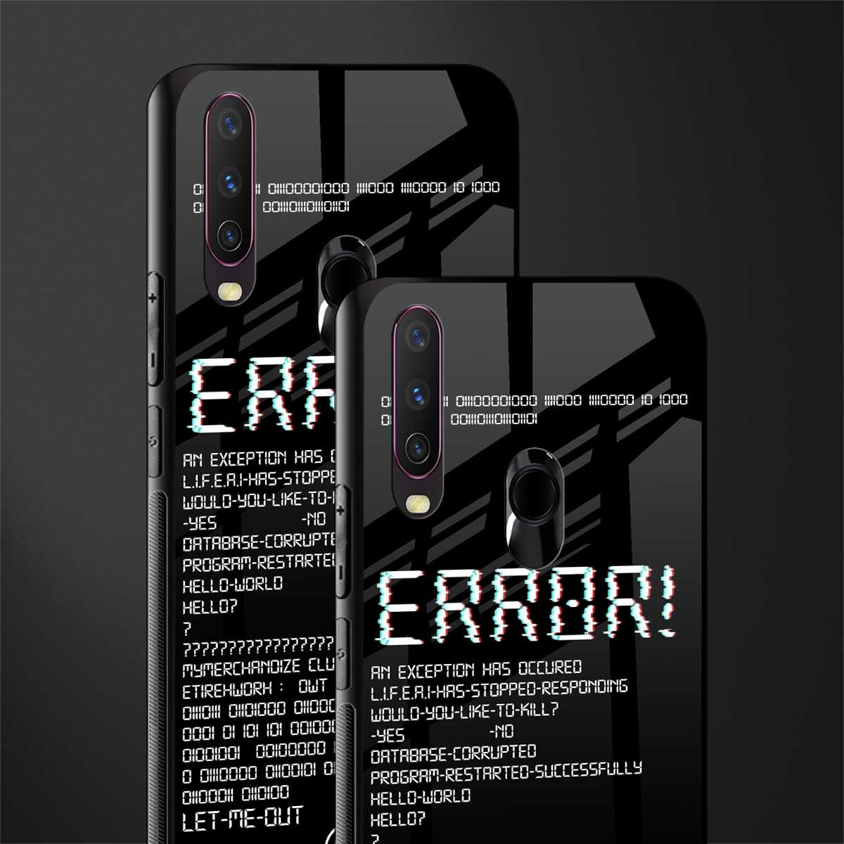error glass case for vivo y17 image-2