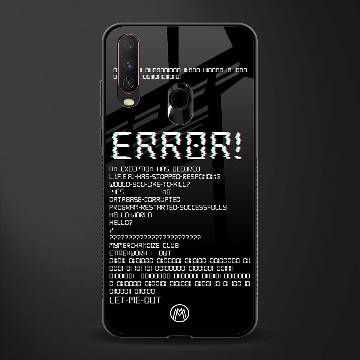 error glass case for vivo y17 image