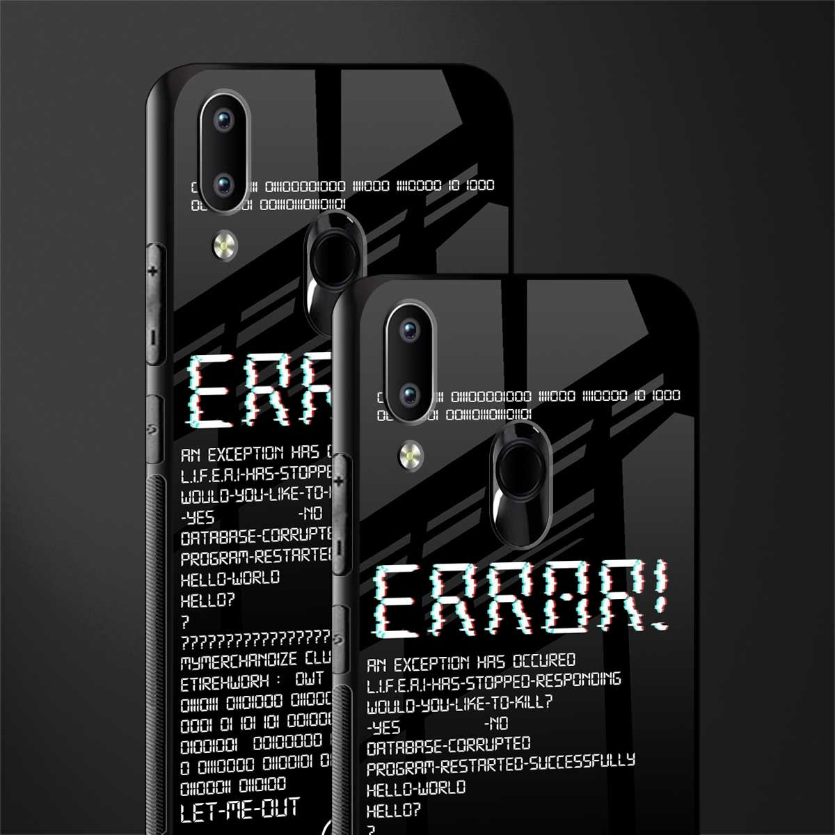 error glass case for vivo y91 image-2