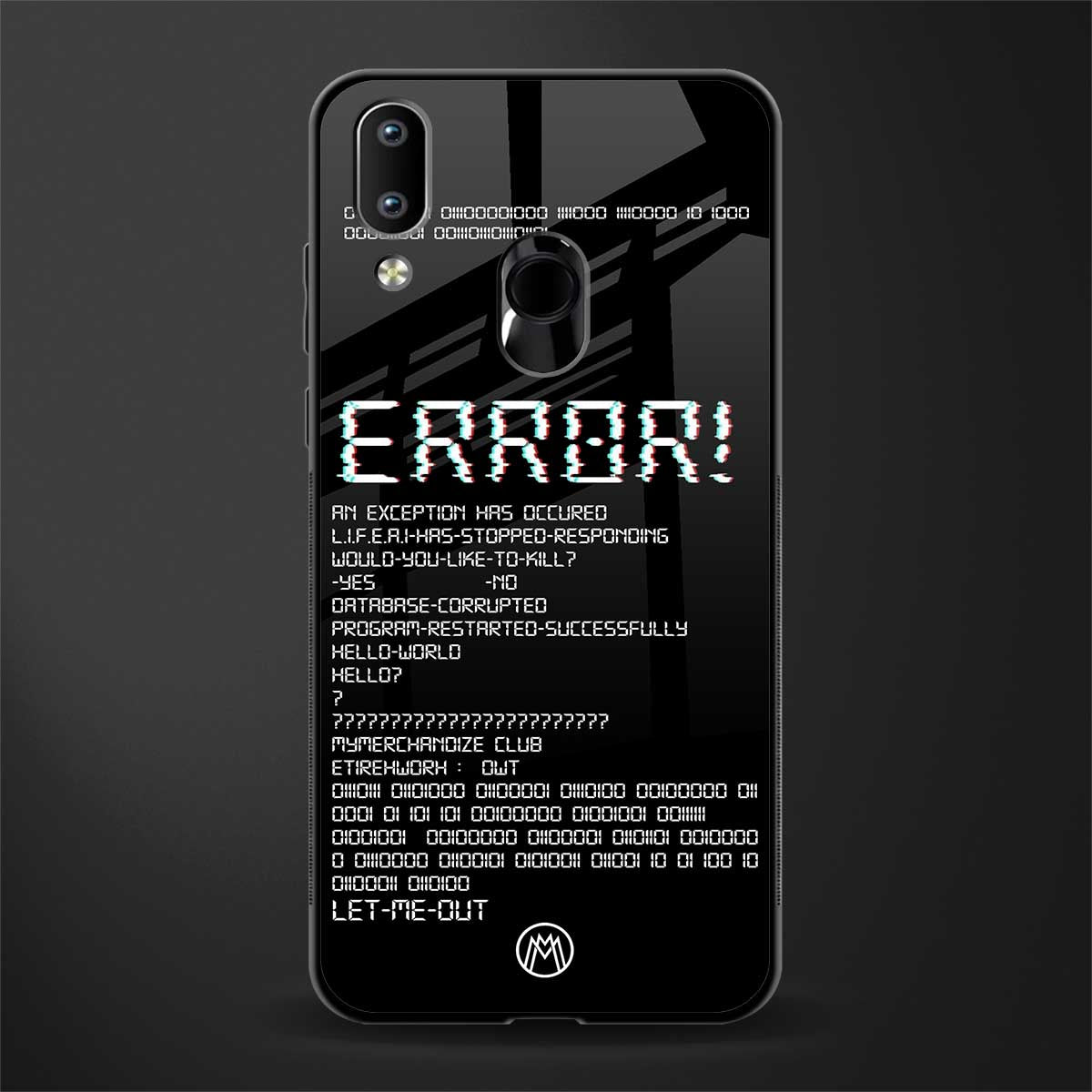 error glass case for vivo y95 image