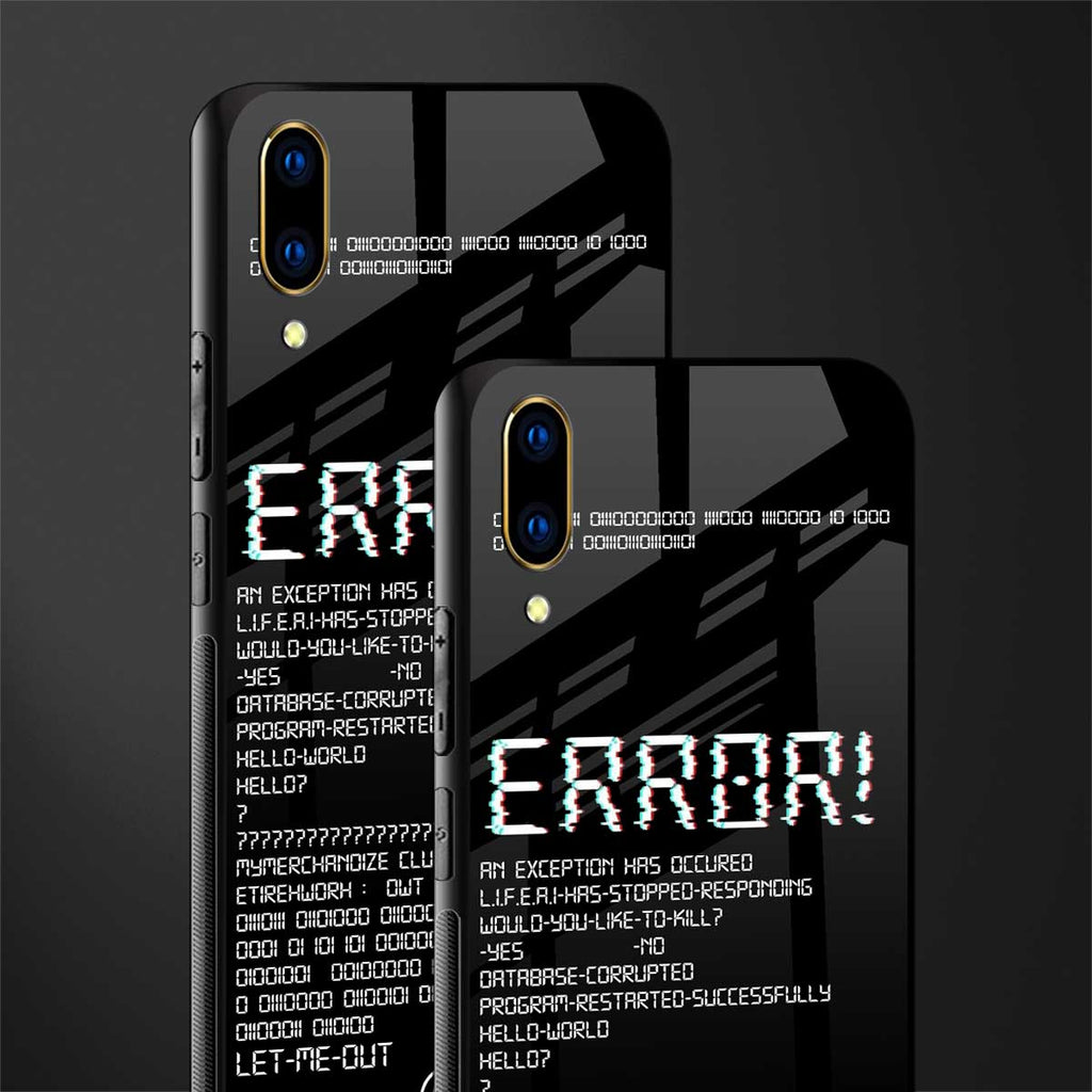 error glass case for vivo v11 pro image-2