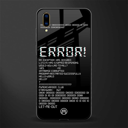error glass case for vivo v11 pro image