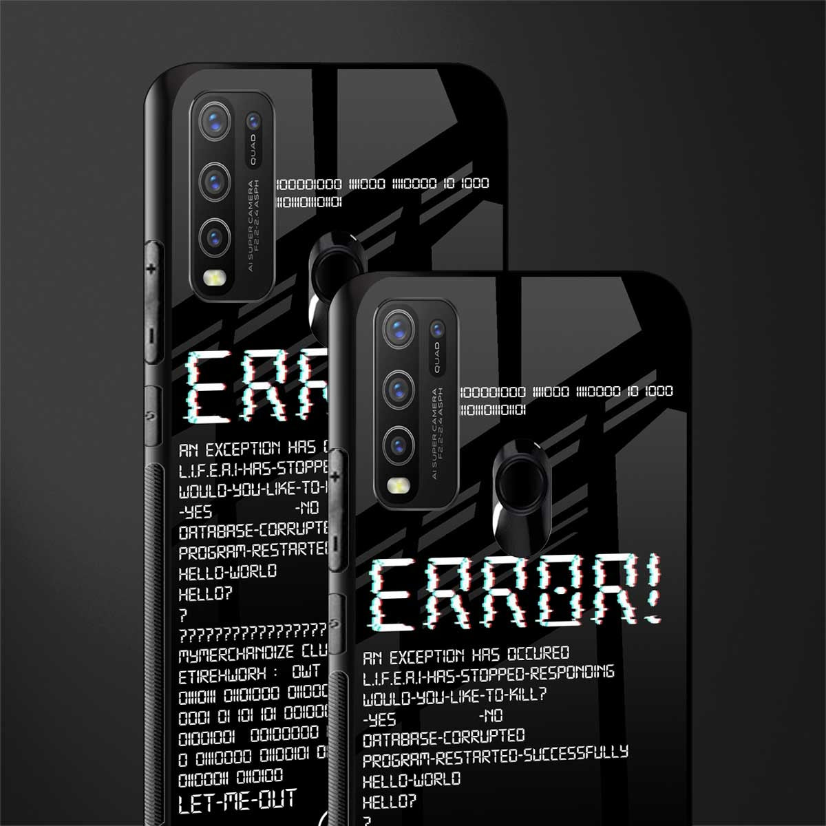 error glass case for vivo y50 image-2