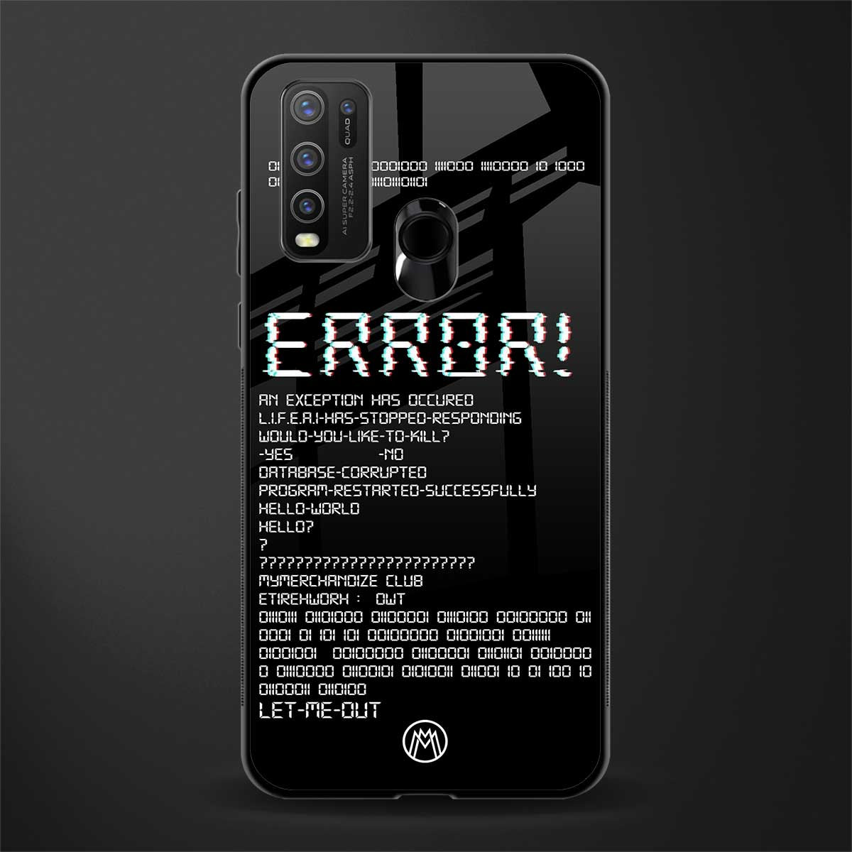 error glass case for vivo y50 image