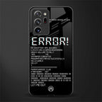 error glass case for samsung galaxy note 20 ultra 5g image