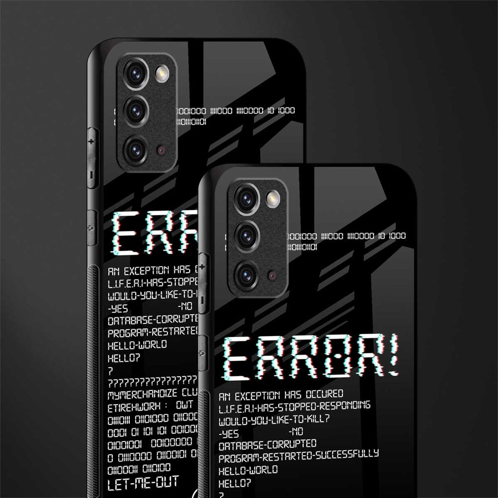 error glass case for samsung galaxy note 20 image-2
