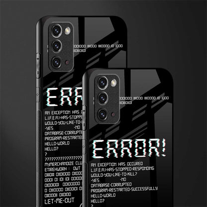 error glass case for samsung galaxy note 20 image-2