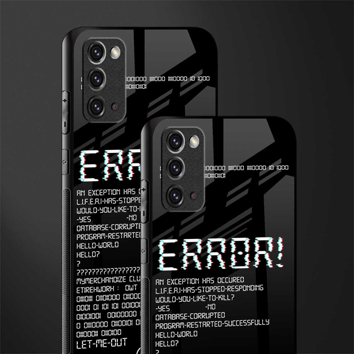 error glass case for samsung note 20 image-2