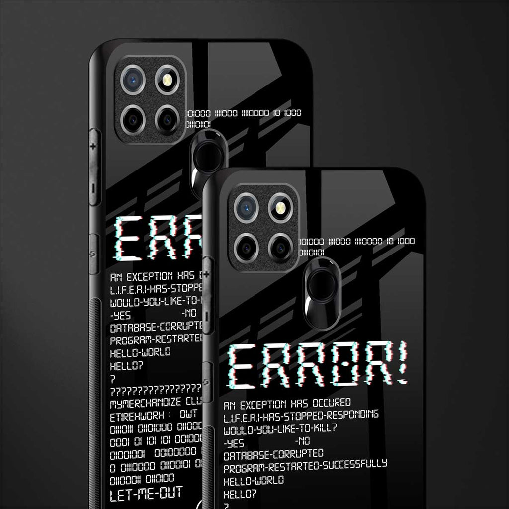 error glass case for realme narzo 30a image-2