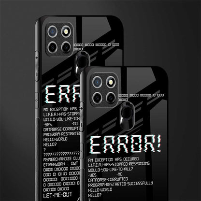 error glass case for realme narzo 30a image-2