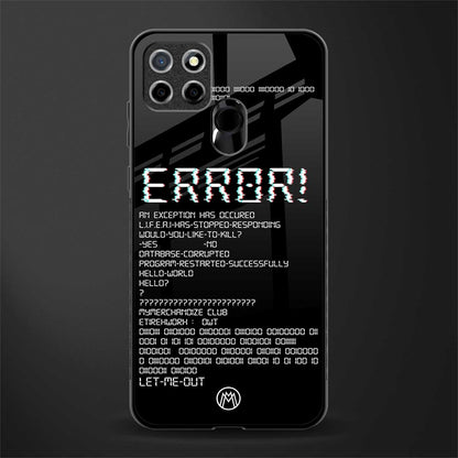 error glass case for realme narzo 20 image