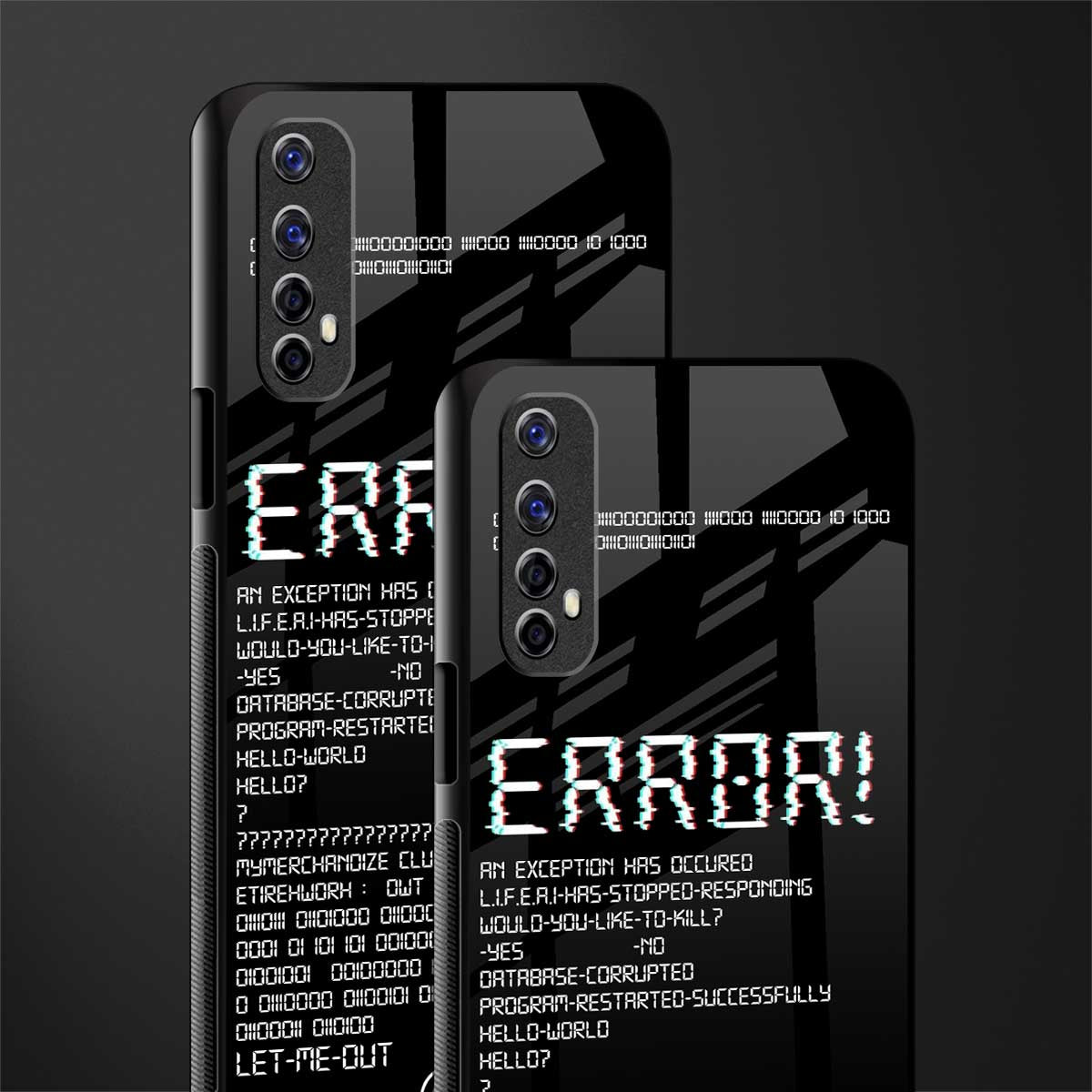 error glass case for realme 7 image-2