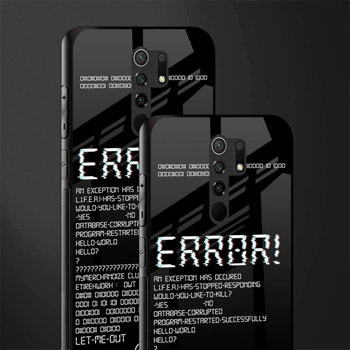 error glass case for poco m2 image-2