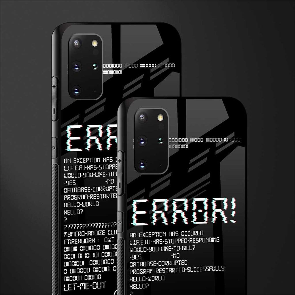 error glass case for samsung galaxy s20 plus image-2