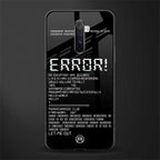 error glass case for realme x2 pro image