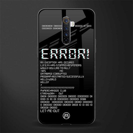 error glass case for realme x2 pro image